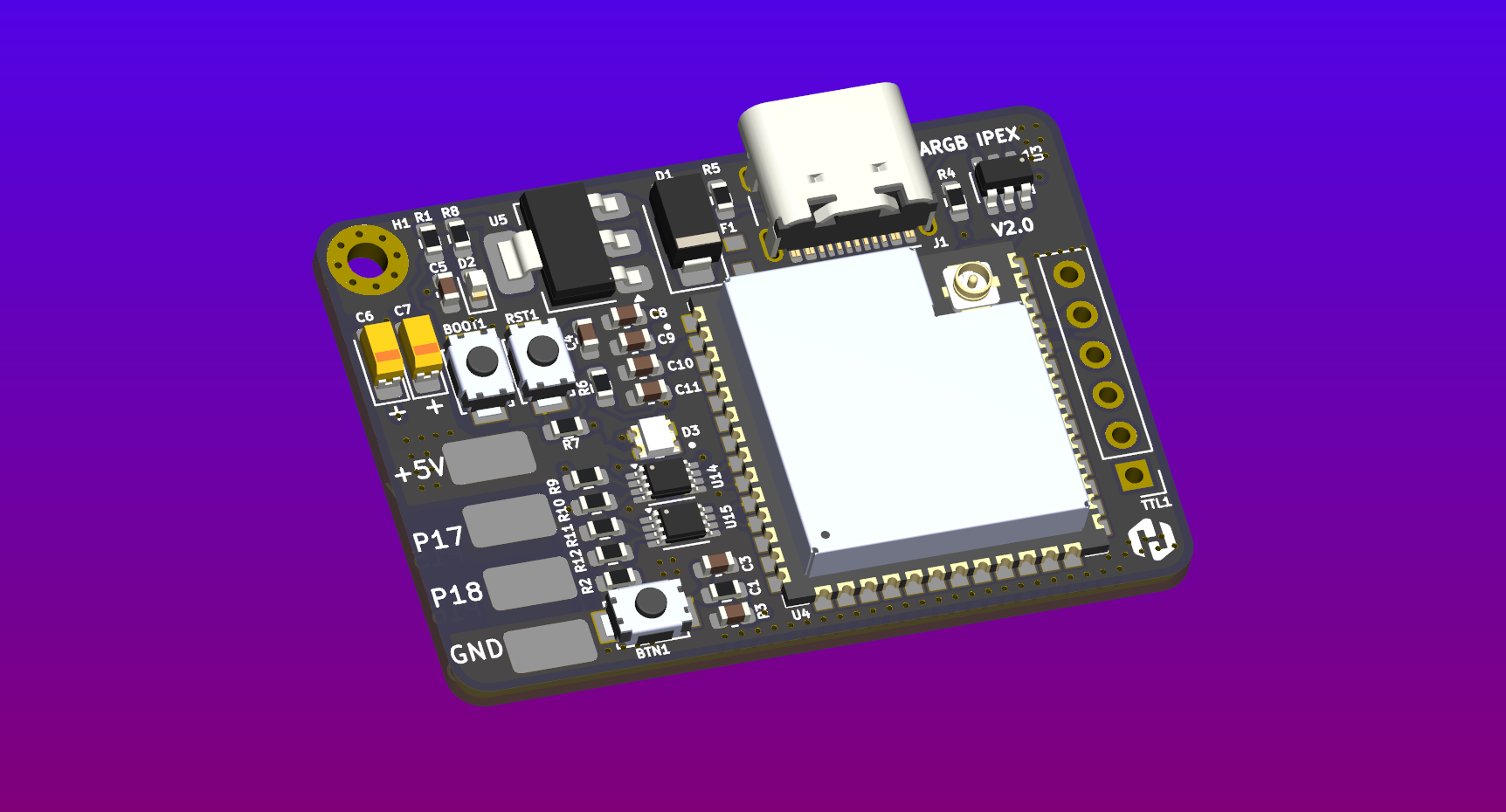 Bộ mạch điều khiển đa năng các loại Chip LED PIXEL ARGB IPEX V2.0