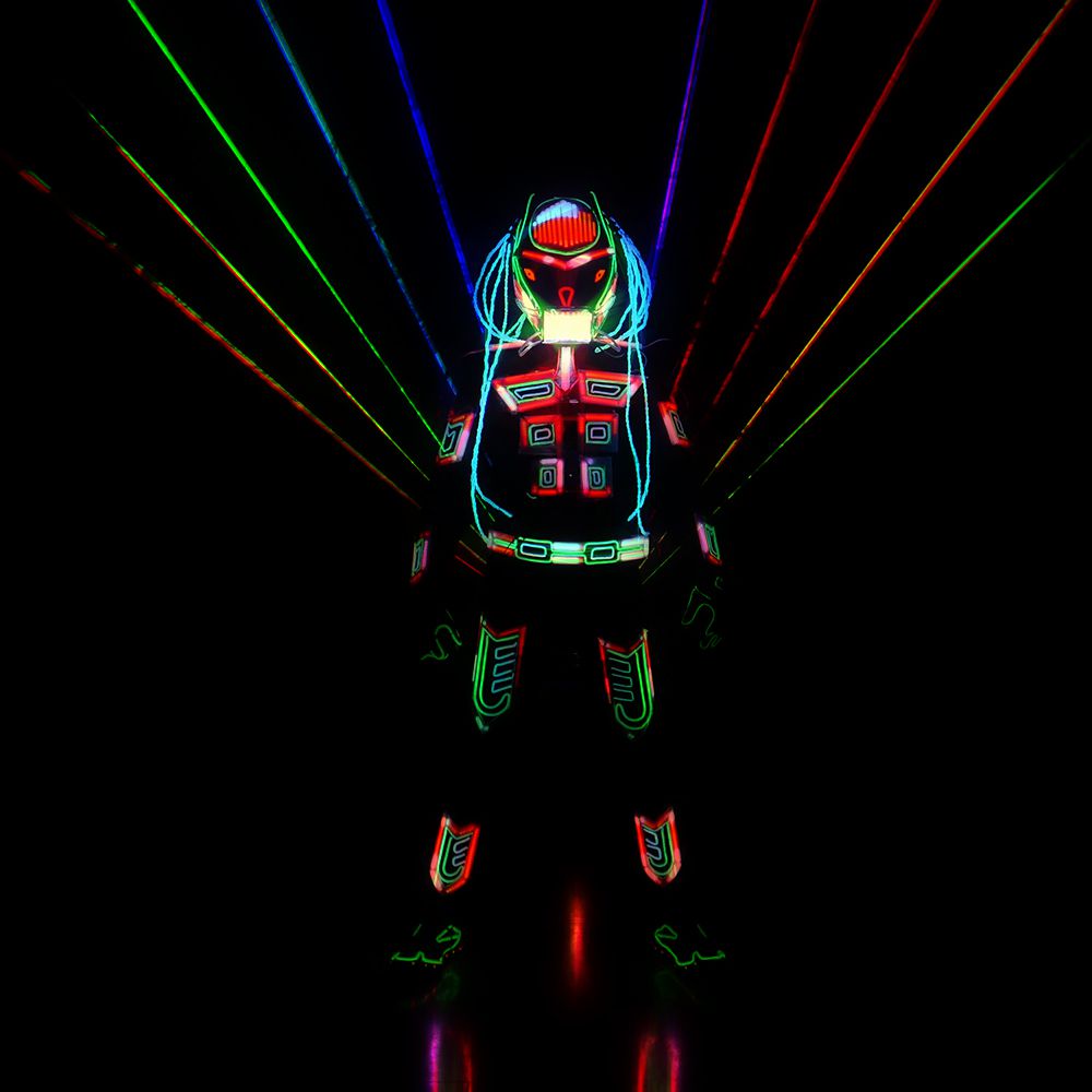 Trang phục LED IRON MAN - Light-up Men’s Dance Costume