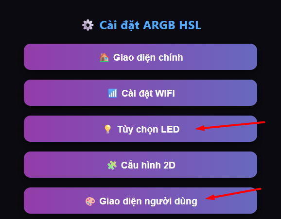 Tùy chọn cài đặt