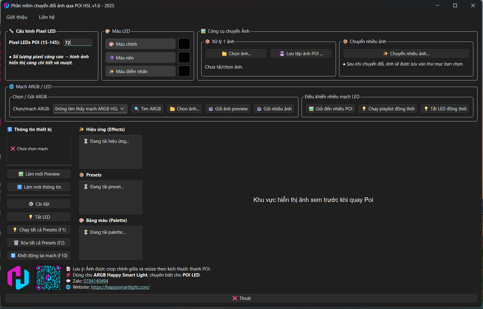 Giao diện ứng dụng